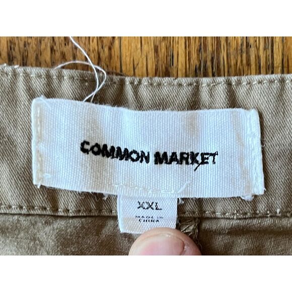 COMMON MARKET Beige 100% Cotton Barrel Pants Trousers   Women's Plus Size XXL - Picture 4 of 11